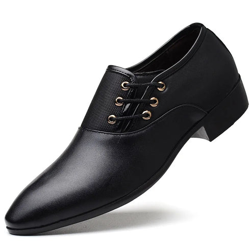 Men's Formal Leather Oxford Shoes for Business and Casual Occasions